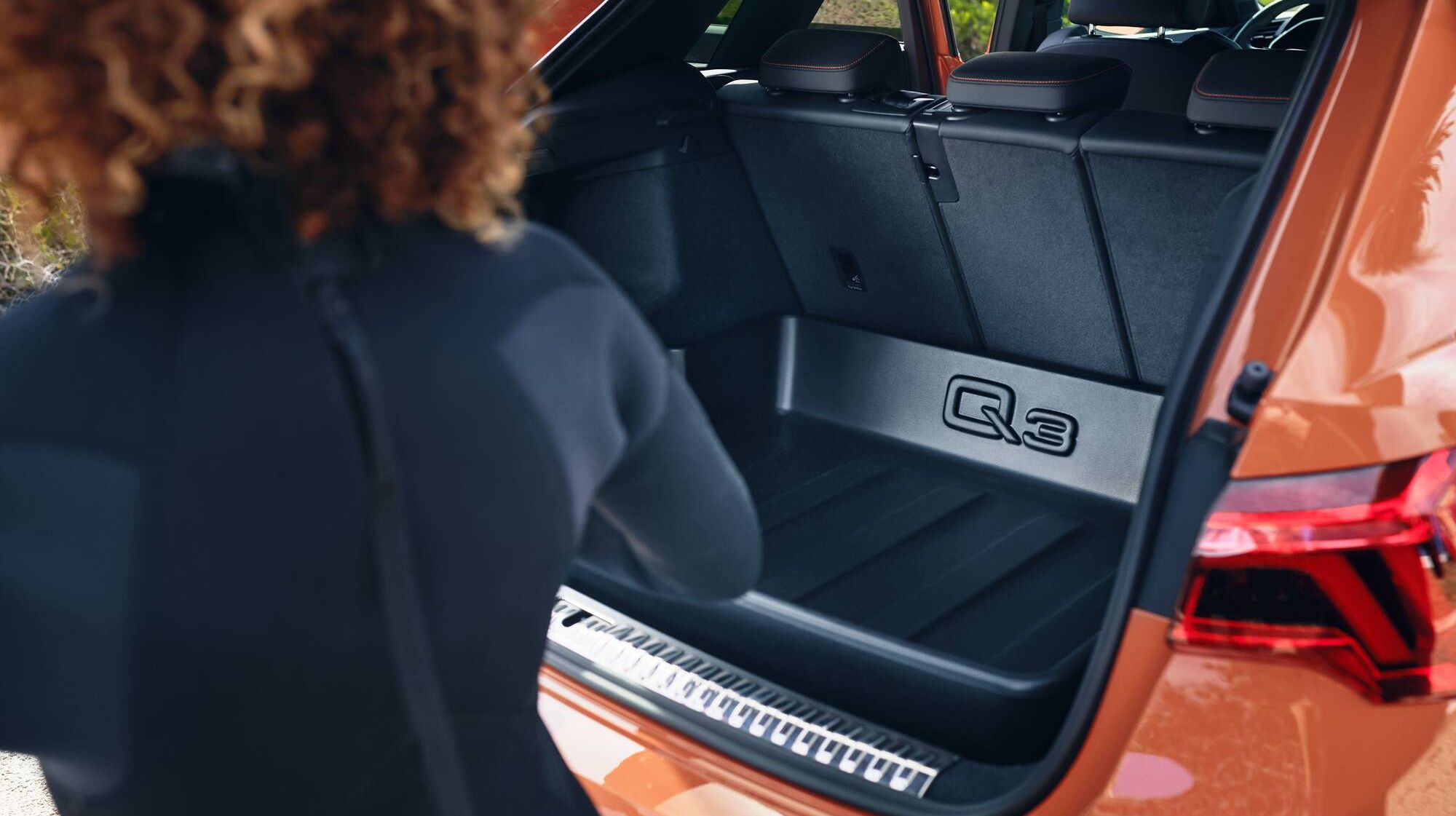 Blick in den Kofferraum eines Audi Q3