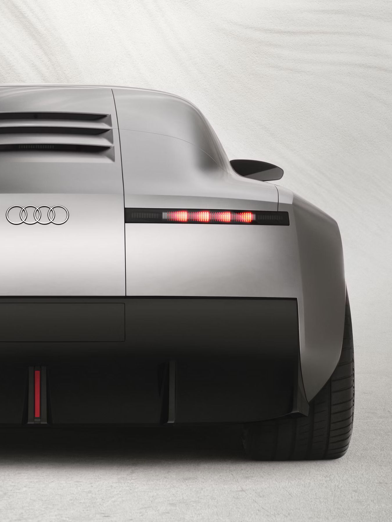 Detailansicht des Heck des Audi Concept C