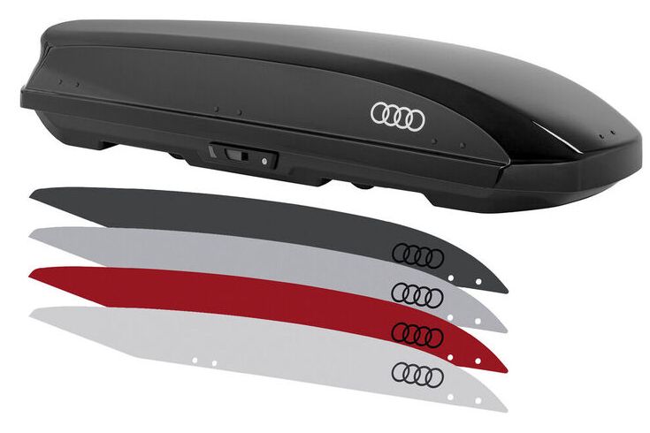 Schwarze Audi Original Dachbox für Audi A6, A7, A5 & Co.