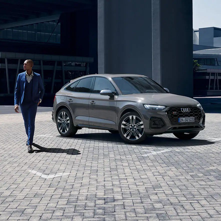 Frontale Seitenansicht des SQ5 Sportback 